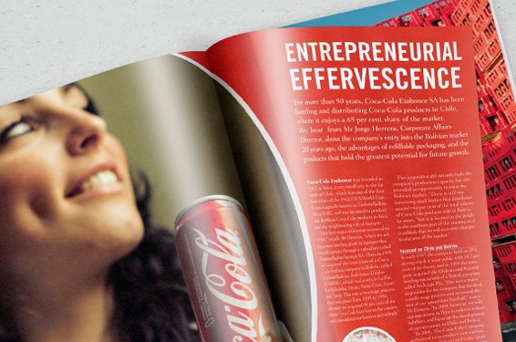Coca Cola Magazine Layout